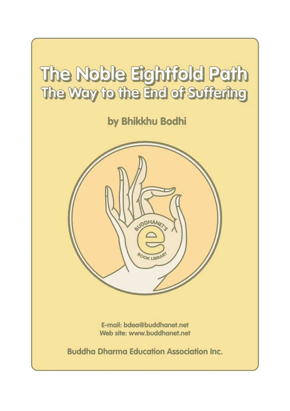 Bìa sách The Noble Eightfold Path của Bhikkhu Bodhi