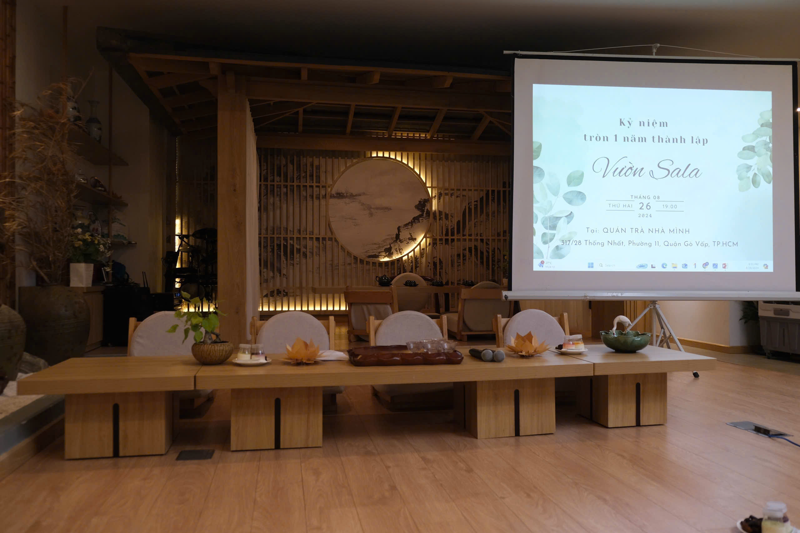 Kỷ niệm 1 năm thành lập Vườn Sala trong sự ấm áp và thiền vị.